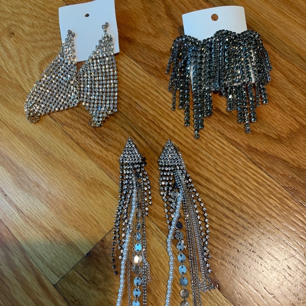 Free people sparkle earrings NWT